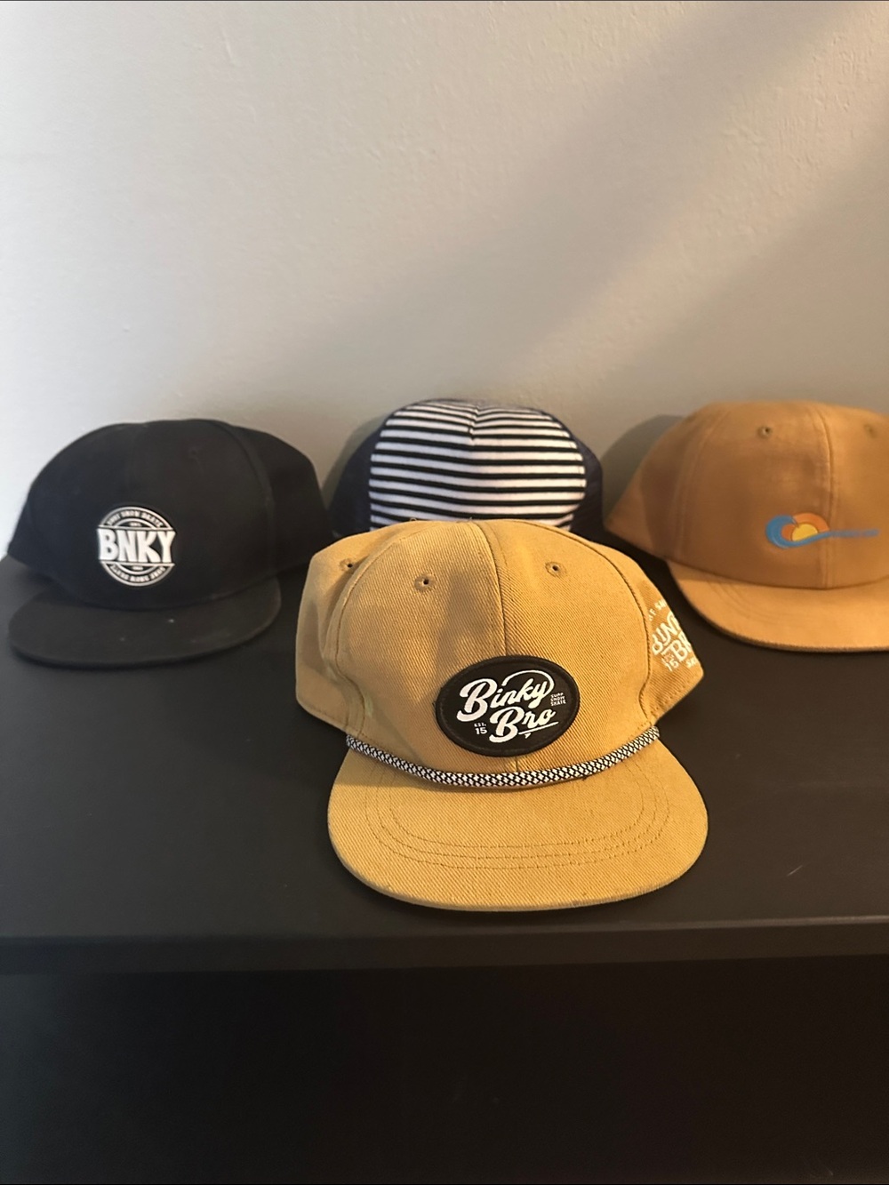 Binky Bro Kids Tan Rope-Trim Cap